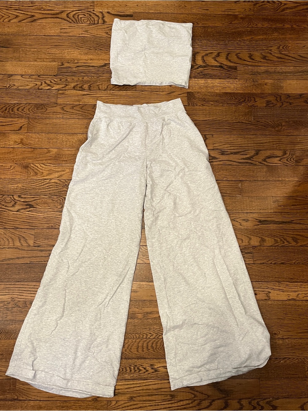 Aerie OFFLINE two piece wide leg gray set small